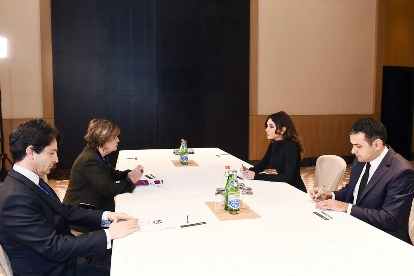 First Vice-President Mehriban Aliyeva meets with vice-president of Italian Senate