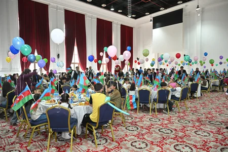 Leyla Əliyeva Qubada şəhid övladları ilə birgə Novruz şənliyində iştirak edib