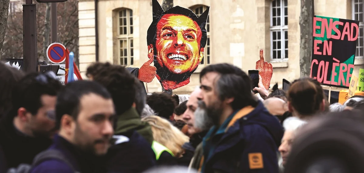 French Leftists unite in nationwide demonstrations against Macron