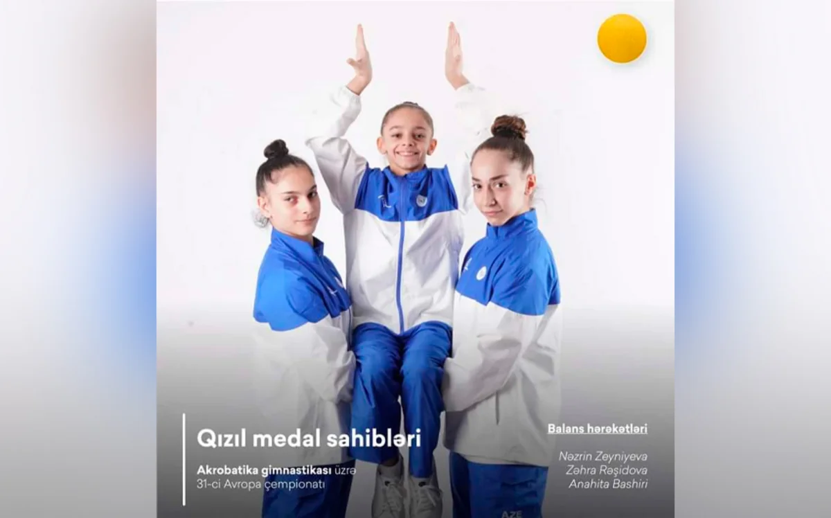 Azərbaycan gimnastları qitə çempionatında yeddi qızıl medal qazanıb - YENİLƏNİB