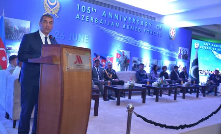 Azərbaycan Silahlı Qüvvələrinin 105 illik yubileyi Pakistanda qeyd edilib
