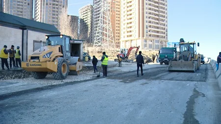 Bakının Moskva prospektinin köməkçi yolunda nəqliyyatın hərəkəti dəyişdirilir