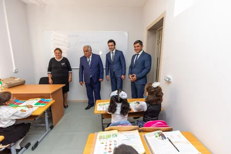 Daşkəsəndə inşa edilən yeni məktəb binası istifadəyə verilib
