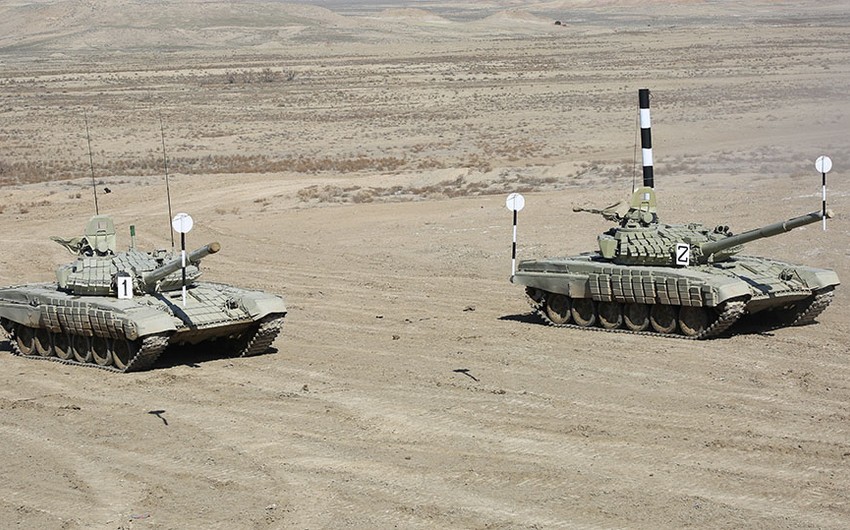 Əlahiddə Ümumqoşun Ordunun tank birləşmələrində məşğələlər keçirilir