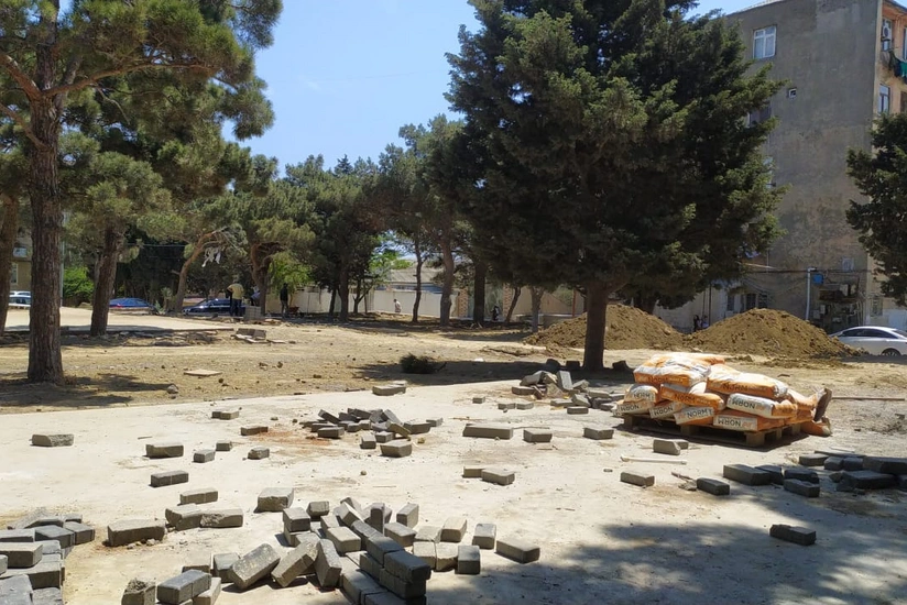Polad Həşimov parkında işlər yekunlaşır