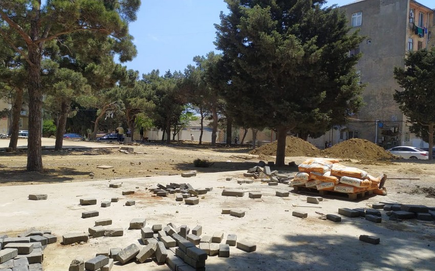 Polad Həşimov parkında işlər yekunlaşır
