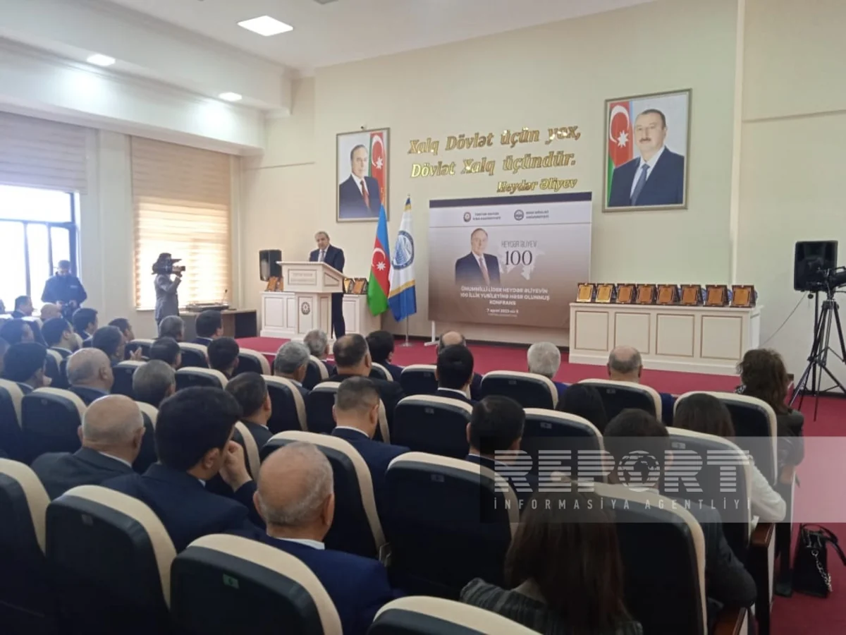 BDU alimləri Tərtər məktəblilərinə Heydər Əliyevin irsi ilə bağlı mühazirə deyiblər