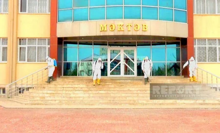 Babək rayonundakı məktəblərdə dezinfeksiya işləri aparılıb