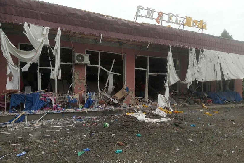 Ermənilər Tərtərdə daha bir mülki obyekti top atəşinə tutub