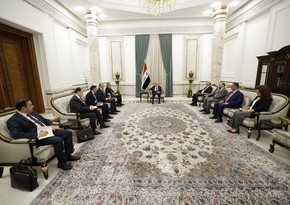 Iraqi president, Azerbaijani FM mull ways to deepen co-op