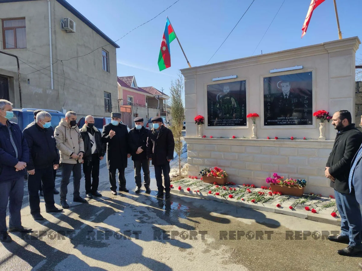 Sumqayıtda iki şəhidin xatirəsi əbədiləşdirilib