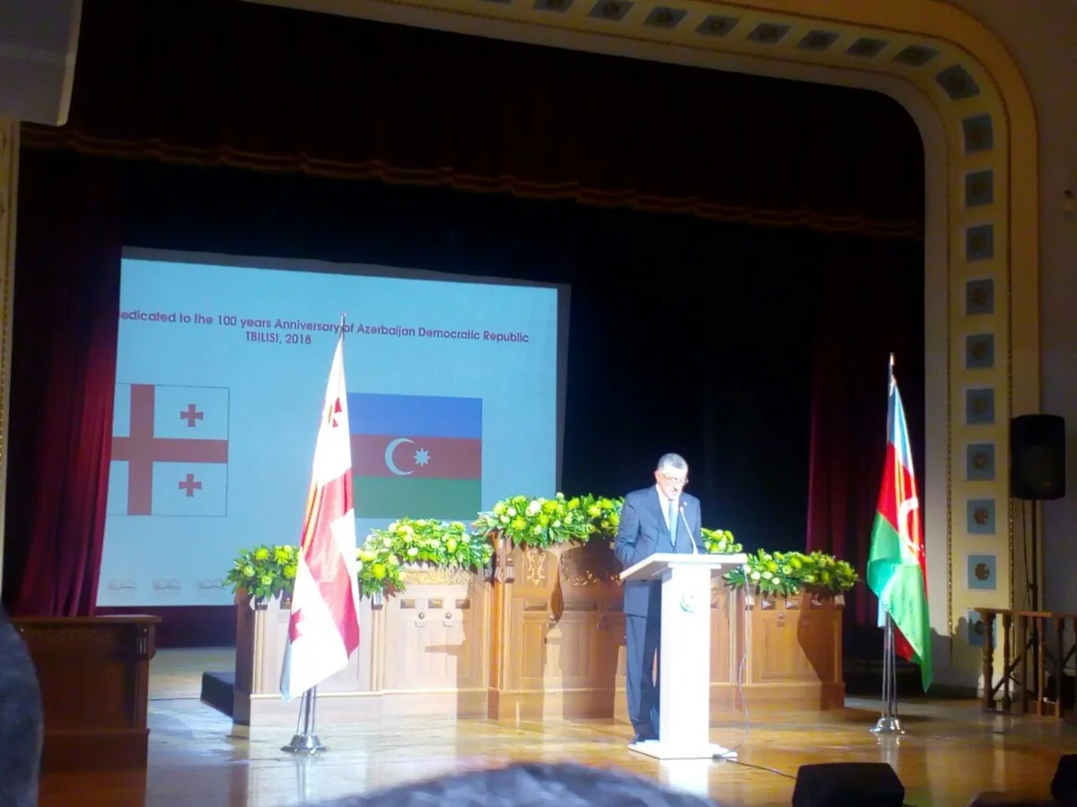 Azərbaycan Xalq Cümhuriyyətinin yaranmasının 100 illiyi Tbilisidə qeyd olunub