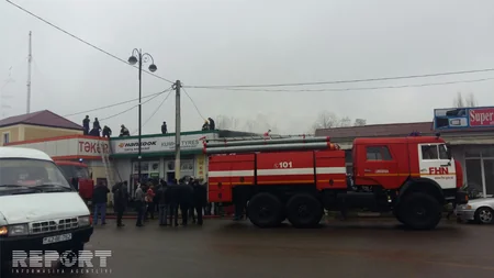 Lənkəran şəhərində mağaza yanıb - FOTO - VİDEO