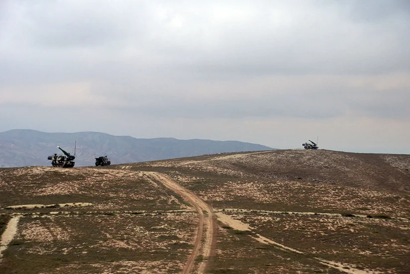 “Buk-MB” zenit-raket komplekslərindən döyüş atışları icra edilib - VİDEO