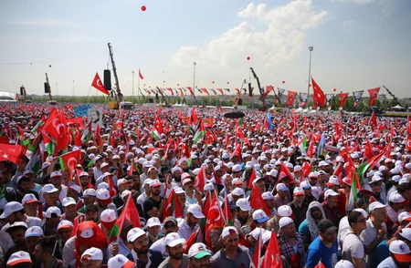 İstanbulda “Zülmə lənət, Qüdsə dəstək!” mitinqi keçirilib - YENİLƏNİB