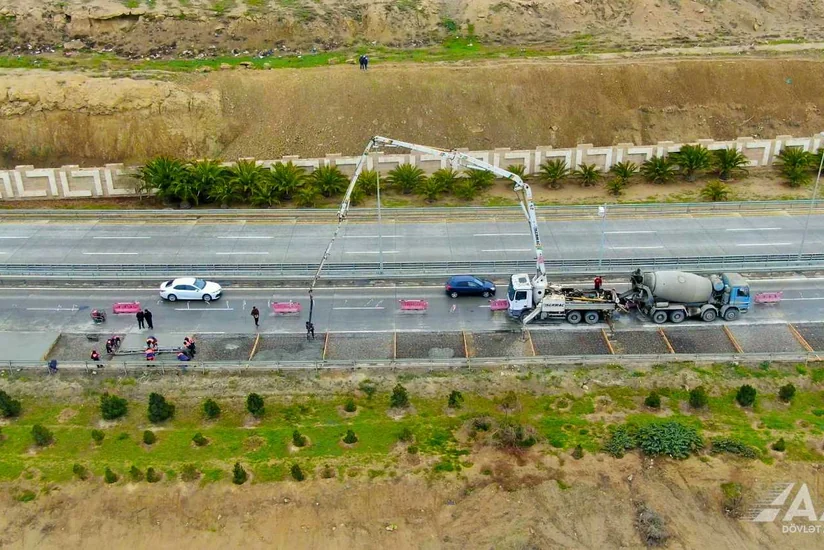 Zığ-Hava limanı avtomobil yolunda təmir-bərpa işləri aparılır