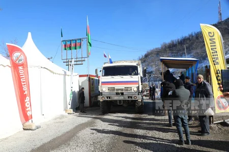 Xankəndi-Laçın yolunda sülhməramlıların 49 avtomobili maneəsiz keçib - YENİLƏNİB-12