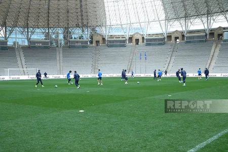 Azərbaycan millisinin Tofiq Bəhramov adına Respublika stadionunda açıq məşqi keçirilib