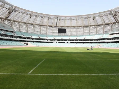 Bakı Olimpiya Stadionu Azərbaycan-İtaliya matçına hazırlanır