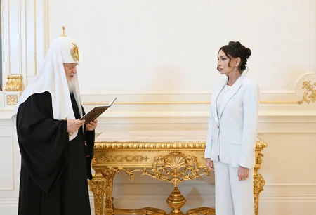 Prezident İlham Əliyev Moskvanın və Bütün Rusiyanın Patriarxı Kirill ilə görüşüb - YENİLƏNİB - 2