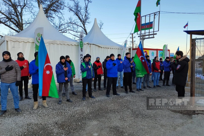 Protest action on Khankandi-Lachin road enters its 89th day