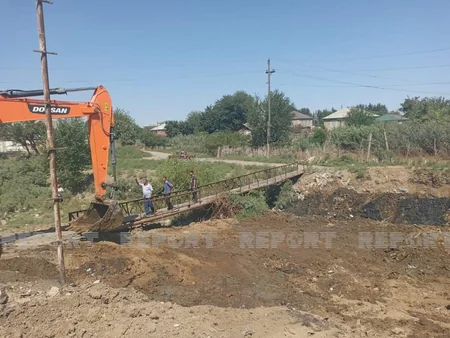 Biləsuvarın Xırmandalı kəndində zibillik ərazi təmizlənib