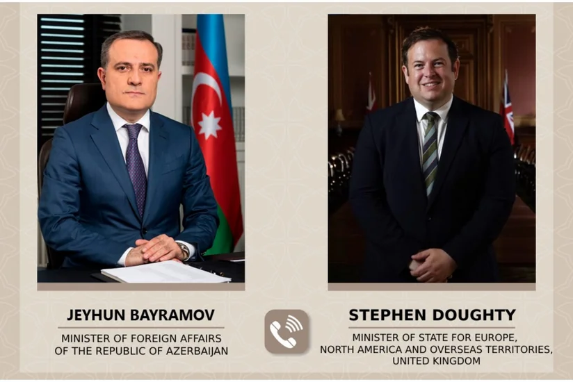 Ceyhun Bayramov britaniyalı naziri Ermənistanla sülh prosesi barədə məlumatlandırıb