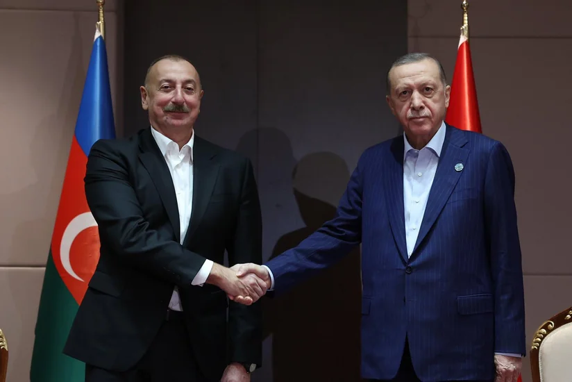 İlham Əliyev Özbəkistanda Rəcəb Tayyib Ərdoğanla görüşüb - YENİLƏNİB
