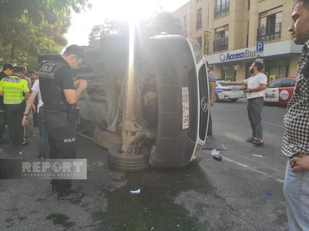 Bakıda yol qəzası olub