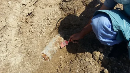 Ağdamda partlamamış top və tank mərmiləri aşkarlanıb