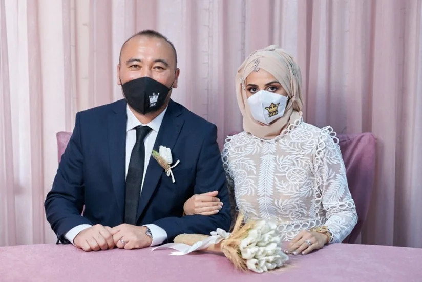 Azərbaycanlı və türkiyəli müəllim karantində ailə qurdu