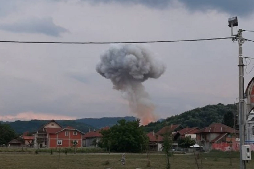 Пожар на военном предприятии в Сербии потушили