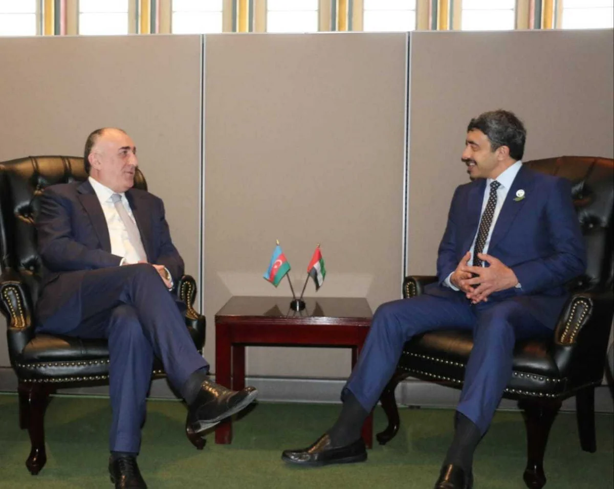 Elmar Məmmədyarov Şeyx Abdullah Bin Zayed Əl Nəhyanla görüşüb