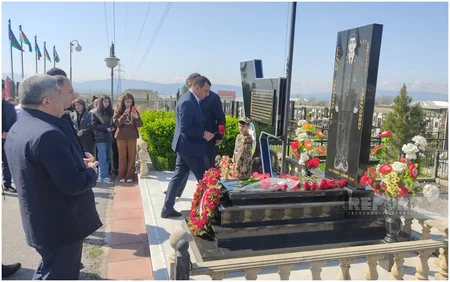 Şəkidə Aprel döyüşləri şəhidinin xatirəsi anılıb