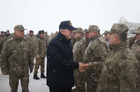 Turkish, Azerbaijani, Georgian defense ministers watch course of exercises
