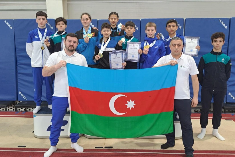 Azerbaijani gymnasts win 6 medals in Kazakhstan