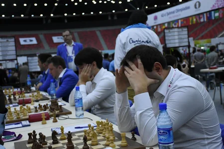 Azərbaycan şahmatçıları Olimpiadada - FOTOREPORTAJ