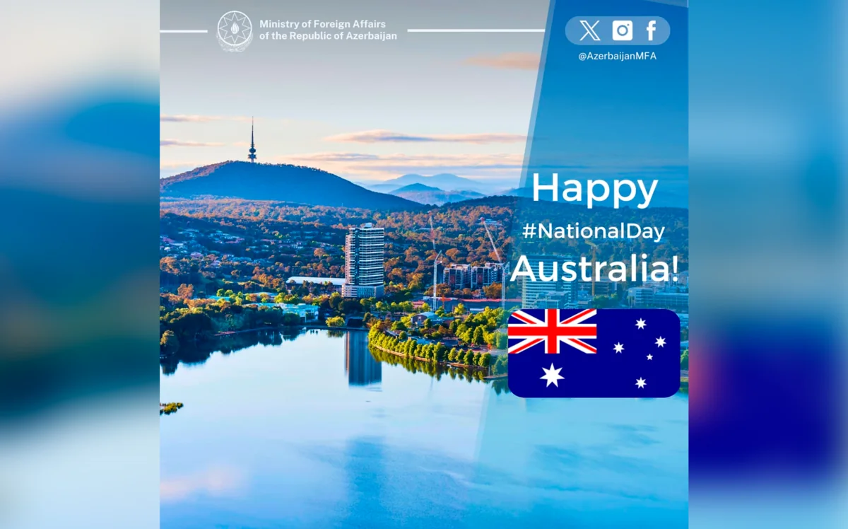 Azerbaijan MFA congratulates Australia on national holiday