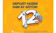 Vergidən azad depozit – illik 12 % gəlir!
