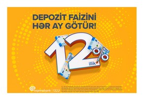Vergidən azad depozit – illik 12 % gəlir!