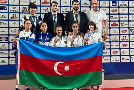 Azərbaycanın yeniyetmə oğlanlardan ibarət cüdo yığması Avropa çempionatında birinci olub