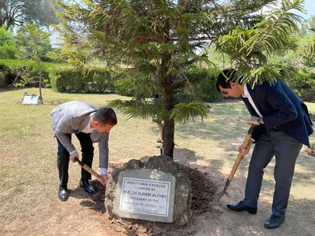 Heydər Əliyevin Pakistanda əkdiyi ağaclara qulluq göstərilib