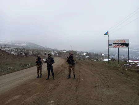 Azərbaycan polisi Xocavənd rayonunda xidmətini davam etdirir