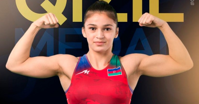 Azerbaijani woman wrestler becomes European champion