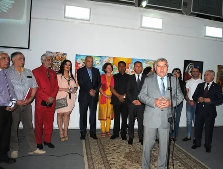 Sumqayıtda rəssam Əşrəf Heybətovun 65 illik yubileyi münasibətilə sərgi keçirilib