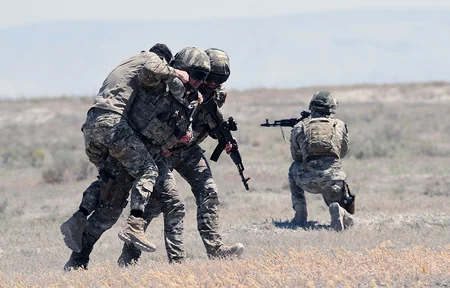 Военнослужащие Азербайджанской армии на учениях Anatolian Phoenix-2021