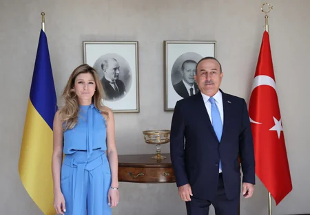 Çavuşoğlu Əminə Cabbar və Mustafa Cəmilovla görüşüb