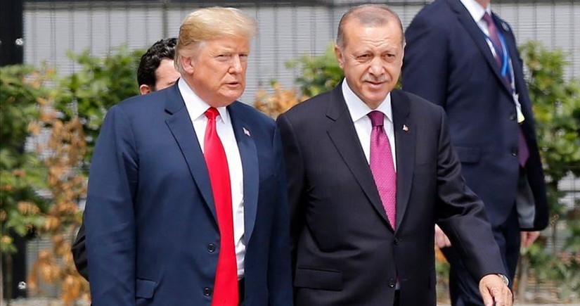 Tramp Suriyaya qarşı sanksiyaların ləğvi ilə bağlı Ərdoğanla işləməyə hazır olduğunu bildirib