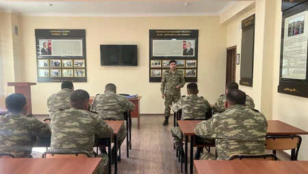 HHQ-nin hərbi hissəsində qrup rəhbəri müsabiqəsi keçirilib