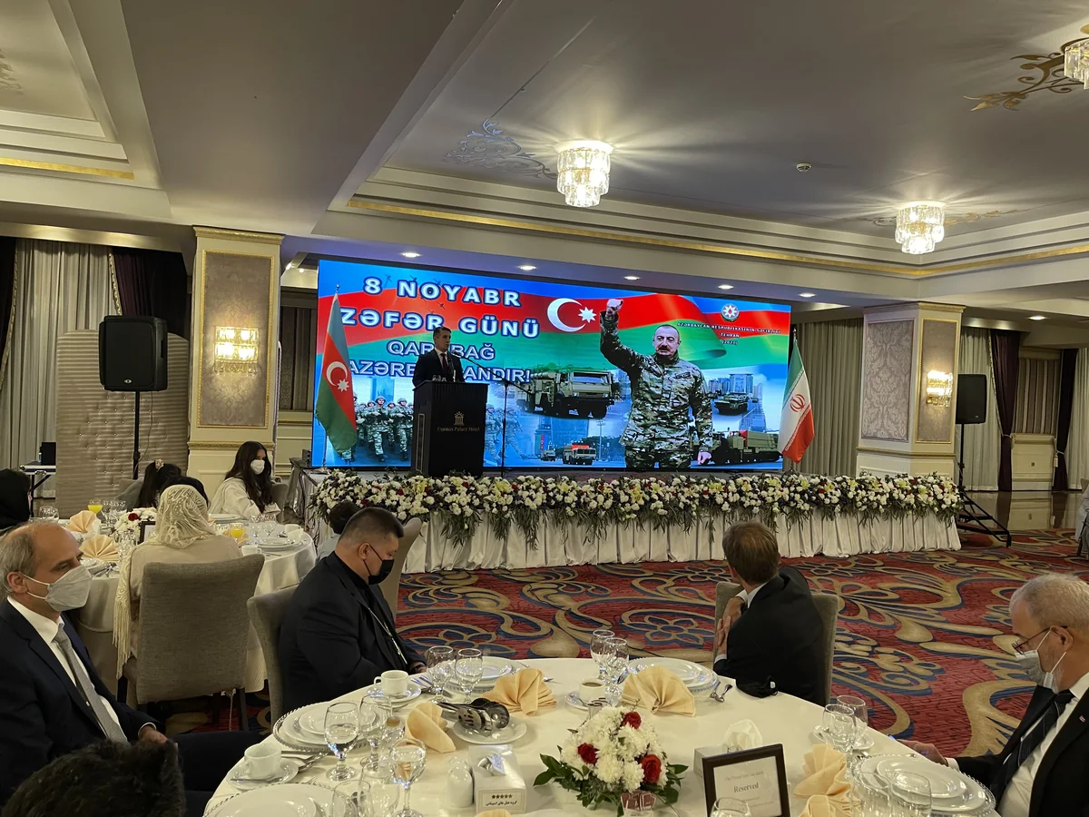 Zəfər Günü münasibətilə Tehranda rəsmi qəbul təşkil olunub